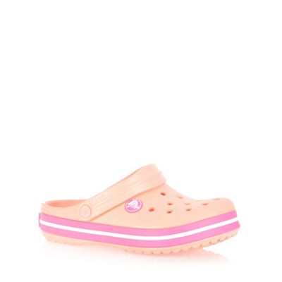 Crocs Girl's light pink 'Crocband' clogs